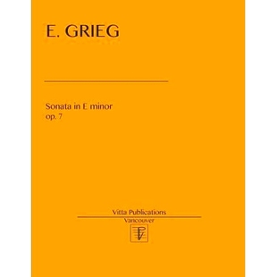 Sonata 9781546912354 op. Grieg. minor 预订