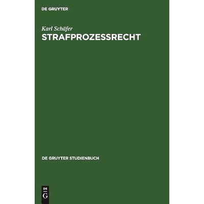 预订 Strafprozeßrecht: 9783110067590