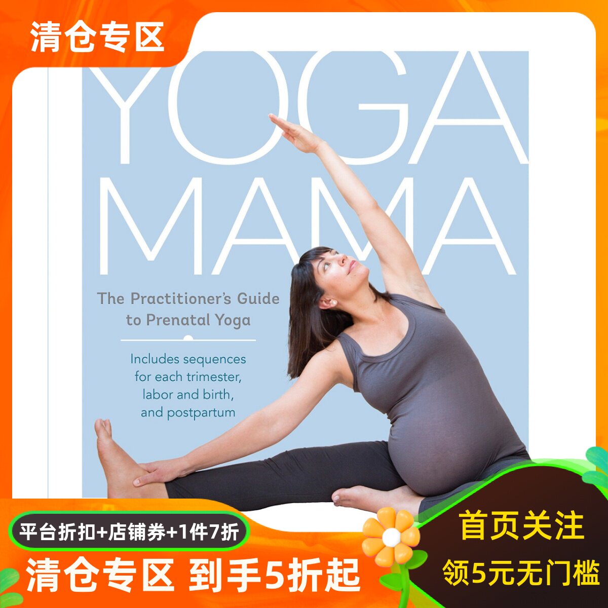 英文原版 瑜伽妈妈：产前瑜伽练习指南 Yoga Mama: The Practitioner's Guide to Prenatal Yoga