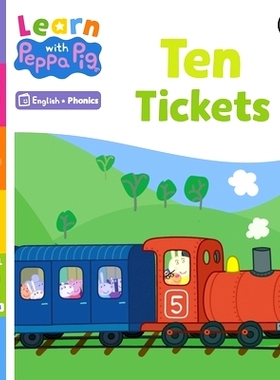 预订 Learn with Peppa Phonics Level 2 Book 8 - Ten Tickets (Phonics Reader): 9780241576199