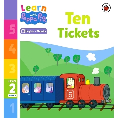 预订 Learn with Peppa Phonics Level 2 Book 8 - Ten Tickets (Phonics Reader): 9780241576199