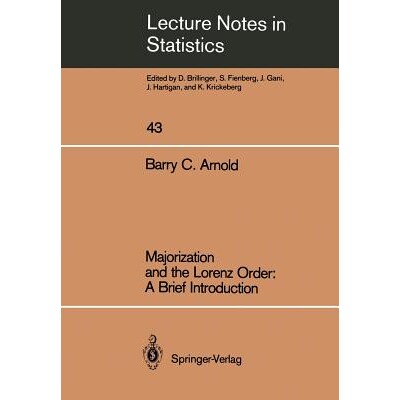 预订 Majorization and the Lorenz Order: A Brief Introduction 9780387965925