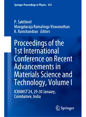 预订 Proceedings of the 1st International Conference on Recent Advancements in Materials Science and Technology, Volume
