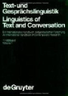 【预订】Text- und Gesprächslinguistik 1. Halbband 9783110135596