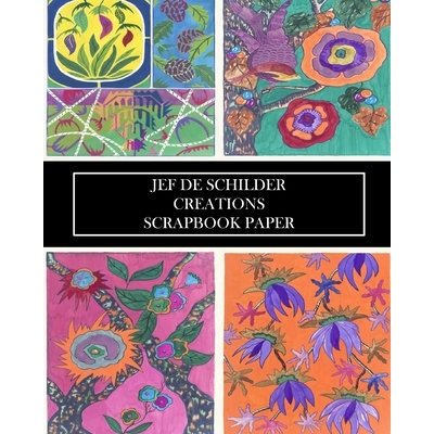 预订 Jef De Schilder: Creations Scrapbook Paper: 22 Sheets: One-Sided Decorative Pochoir Pattern Ephemera for Collages J