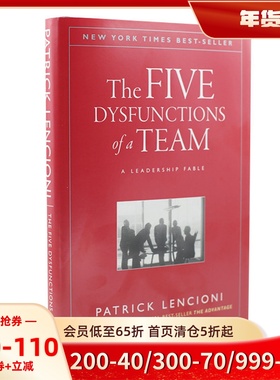 现货 英文原版 团队发展的五大障碍:领导神话 The Five Dysfunctions of a Team