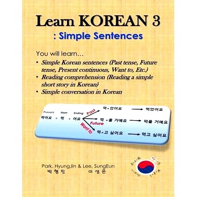 预订 Learn Korean 3: Simple Sentences: (Past tense, Future tense, Present continuous, Want to, Etc.; Reading comprehensi