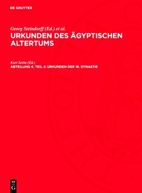 预订 Urkunden Der 18. Dynastie: Texte 5-8; Steinuaa-B, Abteilung 4, Teil 2: 9783112777640