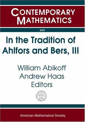 [预订]In the Tradition of Ahlfors and Bers, III, Volume 3 9780821836071