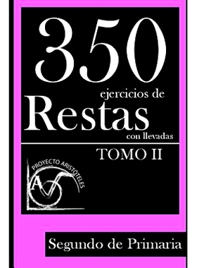 预订 350 Ejercicios de Restas con Llevadas para Segundo de Primaria (Tomo 2): 9781495428425