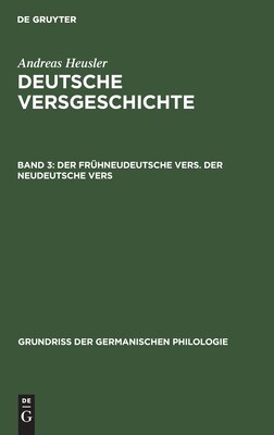 【预订】Der frühneudeutsche Vers. Der neudeutsche Vers 9783110987904