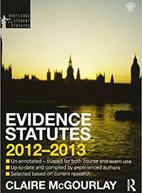 【预售】Evidence Statutes 2012-2013