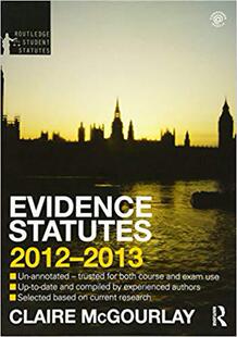 【预售】Evidence Statutes 2012-2013