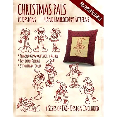 预订 Christmas Pals Hand Embroidery Patterns: 9781530786183