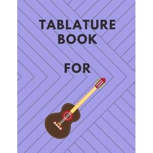Guitar Cover Tablature For Matte 979860352519 预订 Soft Tab Book 8.5x11 150pages Nice Finish