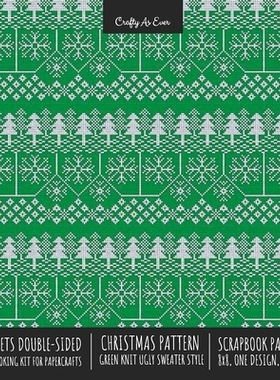 预订 Christmas Pattern Scrapbook Paper Pad 8x8 Decorative Scrapbooking Kit for Cardmaking Gifts, DIY Crafts, Printmaking