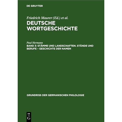 预订 Stämme und Landschaften. Stände und Berufe – Geschichte der Namen: 9783112678756