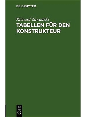 预订 Tabellen für den Konstrukteur: 9783486775006
