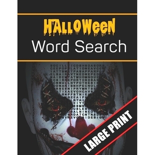 for Print Halloween 预订 9781700186959 Large Search Holiday Everyone Activities Word