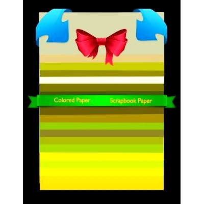 预订 Scrapbook Paper: Colored Paper Scrapbook Paper Yellow Group Colored Sheet Series