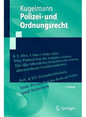 预订 Polizei- und Ordnungsrecht: 9783642233746