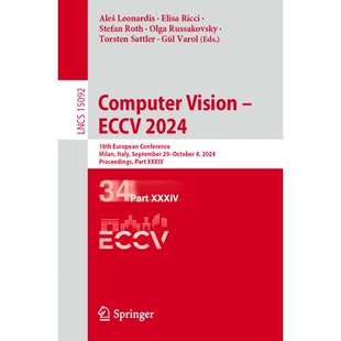 29–October Vision 2024 ECCV 预订 European September Italy – Milan Conference Proceedings 18th Computer