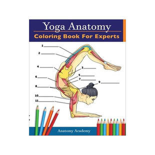 [预订]Yoga Anatomy Coloring Book for Experts: 50+ Incredibly Detailed Self-Test Advanced Yoga Poses Color  9781914207020