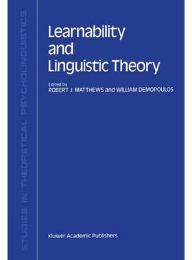 预订 Learnability and Linguistic Theory: 9780792305583