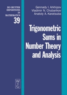 【预订】Trigonometric Sums in Number Theory and Analysis