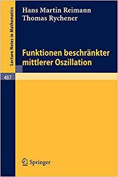 【预订】Funktionen beschränkter mittlerer Oszillation 9783540074045