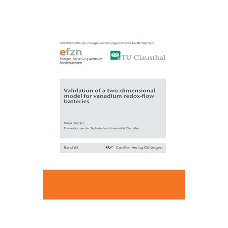 [预订]Validation of a two-dimensional model for vanadium redox-flow batteries 9783736972100