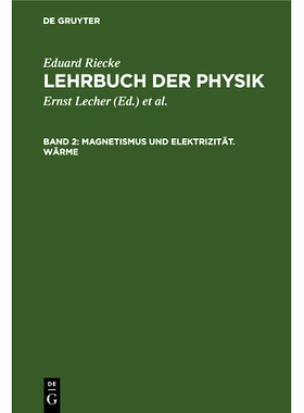 预订 Magnetismus und Elektrizität. Wärme: 9783112695036