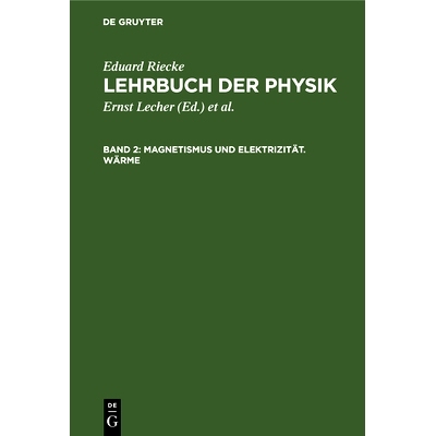 预订 Magnetismus und Elektrizität. Wärme: 9783112695036