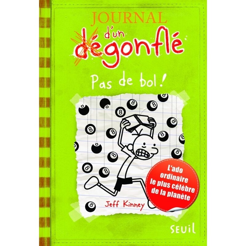 小屁孩日记8 法语版 进口原版书 儿童读物 Jeff Kinney 小语种二外入门 Pas de bol!