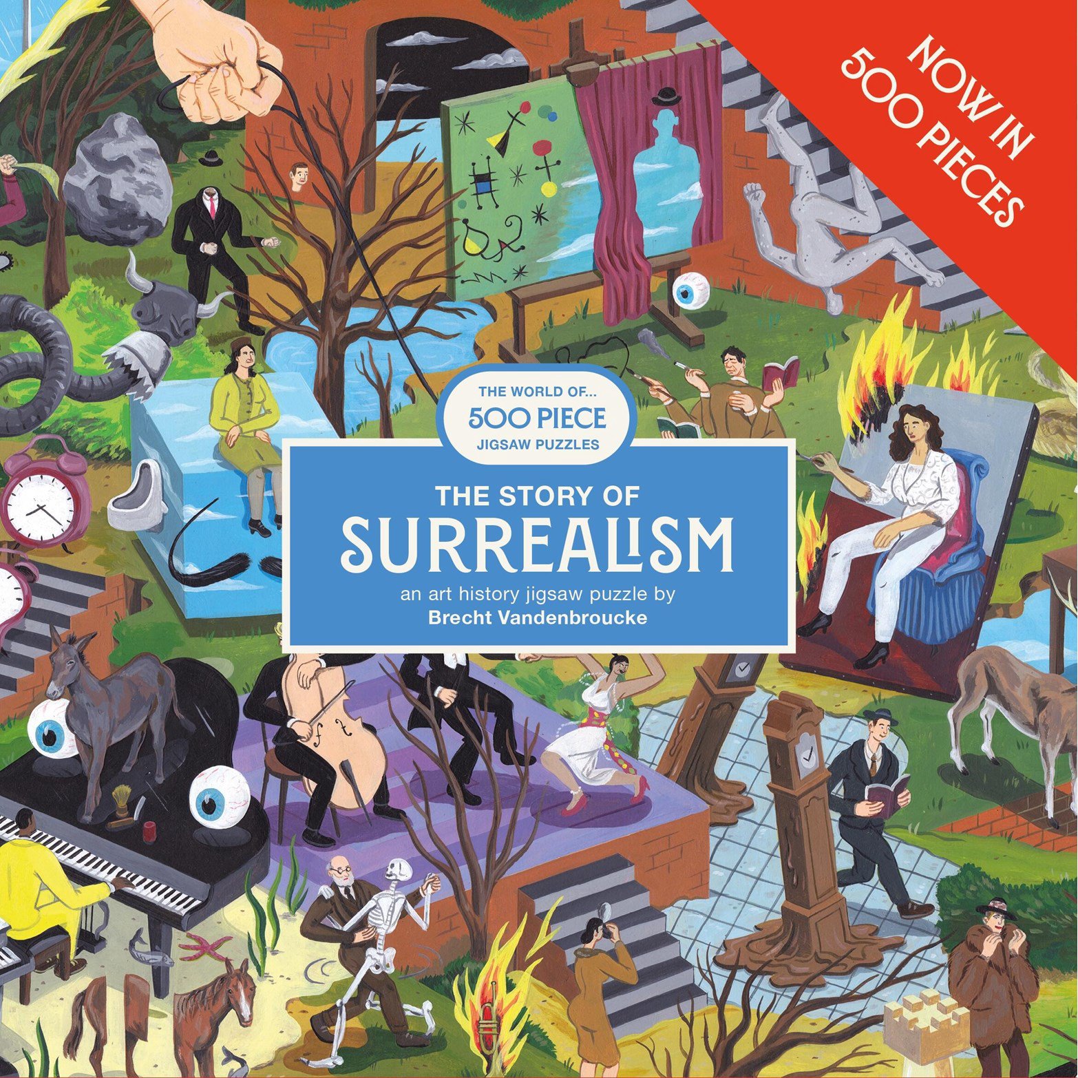 现货 超现实主义的故事 500片拼图 海外进口文创 Laurence King 小众礼品 The Story of Surrealism 500 pieces