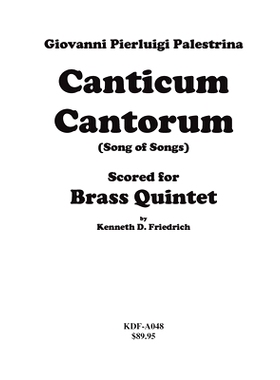 预订 Canticum Cantorum - brass quintet score: 9781507836446