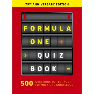 One 一级方程式 英文原版 现货 Quiz Anniversary 75周年纪念版 75th 赛车问答书 edition F1赛车游戏 Book Formula