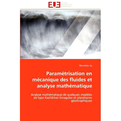 预订 Param Trisation En M Canique Des Fluides Et Analyse Math Matique: 9786131595684