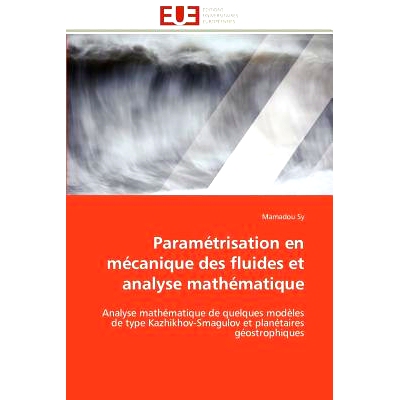 预订 Param Trisation En M Canique Des Fluides Et Analyse Math Matique: 9786131595684