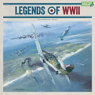 WWII 2023 预订 9781529826012 Calendar Legends Wall Square