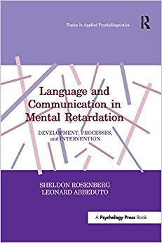 【预售】Language and Communication in Mental Retardation