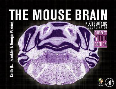 【预订】The Mouse Brain in Stereotaxic Coordinates, Compact