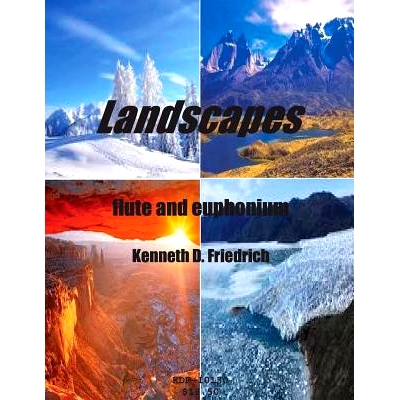 预订 Landscapes - flute and euphonium: 9781517007430