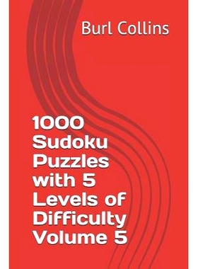 预订 1000 Sudoku Puzzles with 5 Levels of Difficulty Volume 5: 9781730740275