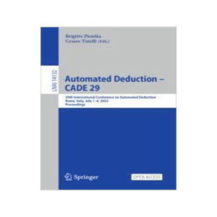 [预订]Automated Deduction – CADE 29 9783031384981