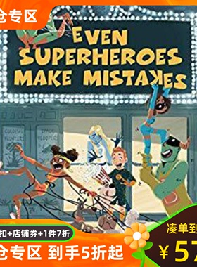 现货 英文原版 超级英雄也会犯错 儿童漫画 不怕犯错知错就改 Even Superheroes Make Mistakes Eda Kaban