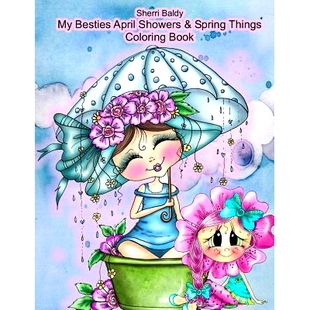 预订 Sherri Baldy My Besties Adorable Blooms & Spring Things Coloring Book: 9781945731693