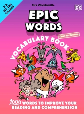 预订 Mrs Wordsmith Epic Words Vocabulary Book, Kindergarten & Grades 1-3: 1,000 Words to Improve Your Reading and Compre