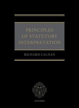 [预订]Principles of Statutory Interpretation 9780192864673