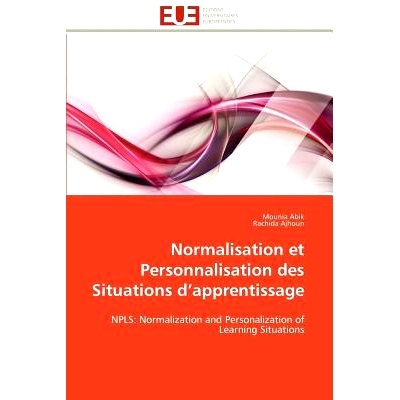 预订 Normalisation Et Personnalisation Des Situations D’Apprentissage: 9786131593628
